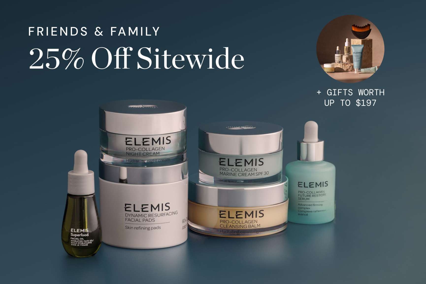 ELEMIS products for friends and family sale