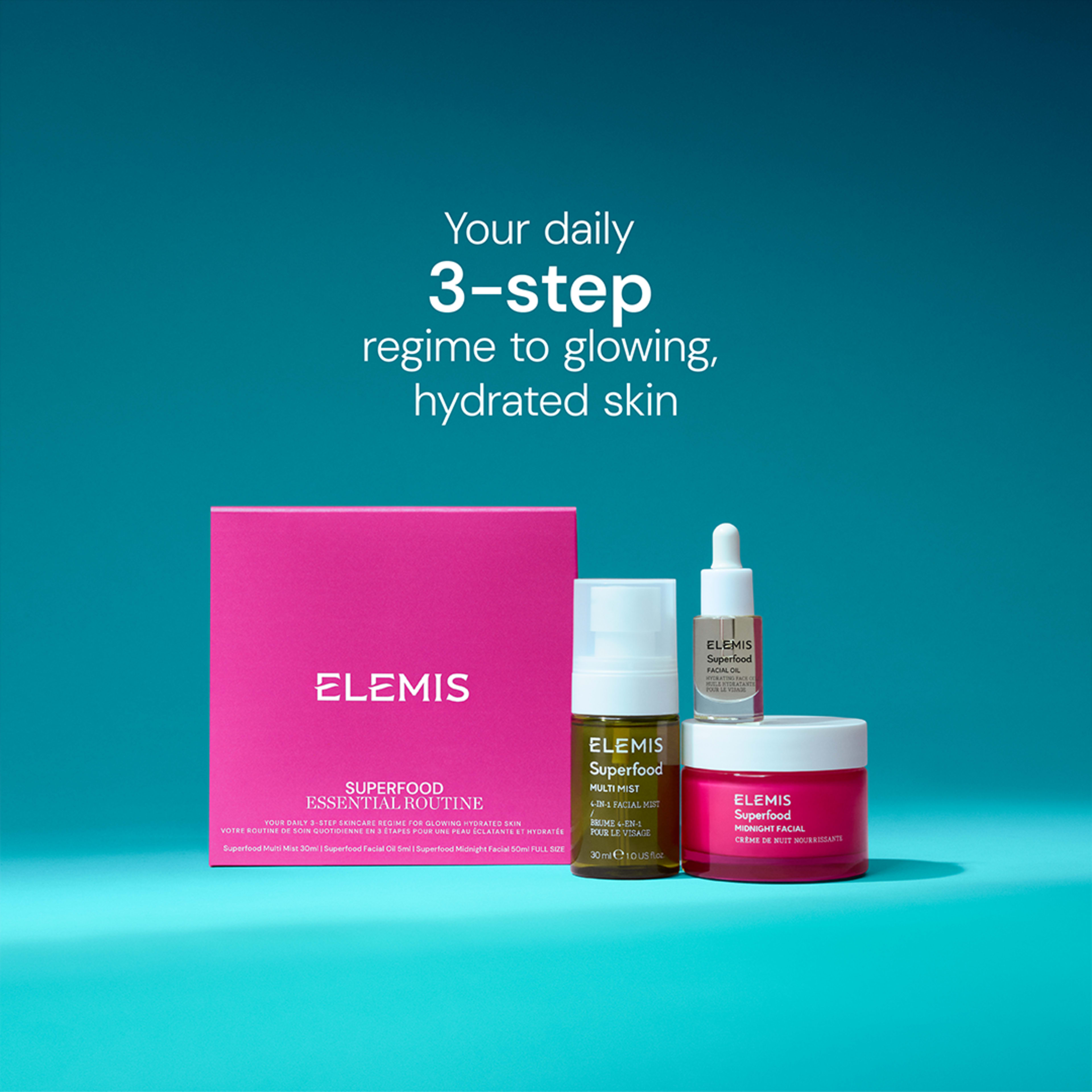 【新品・未使用】ELEMIS（エレミス）スキンケア9点セット　ギフト付き Superfood Essential Routine